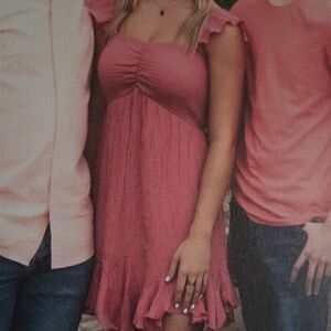 Dark Pink Summer Dress Small